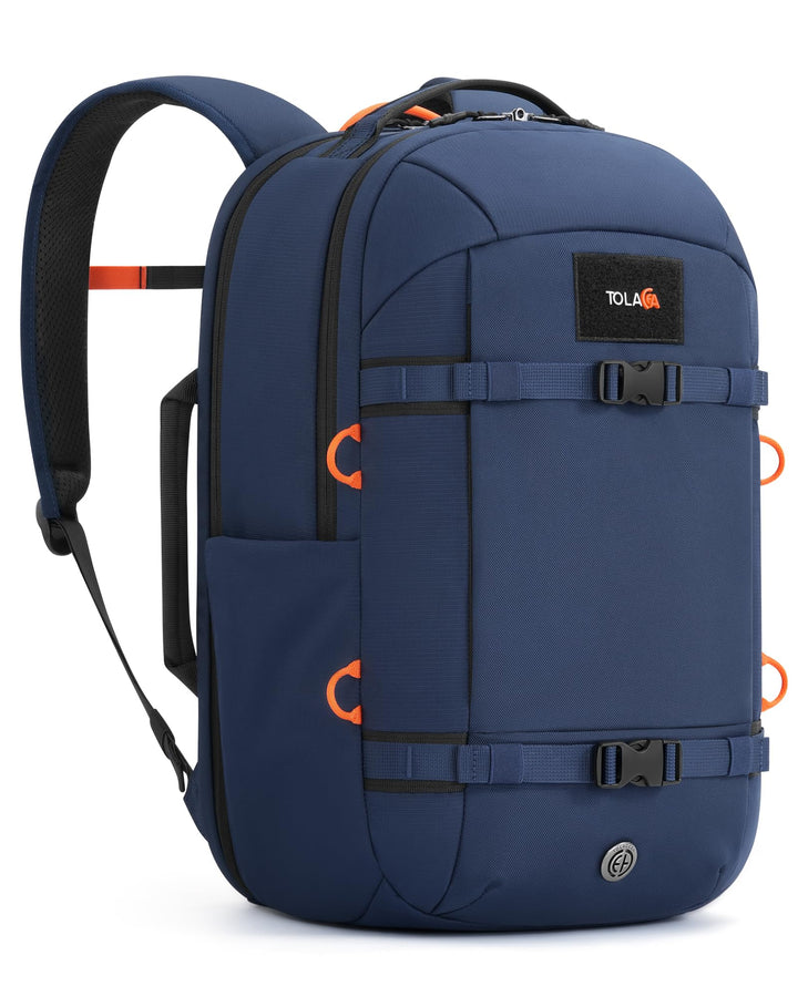 Tolaccea Reiserucksack 30L Damen Herren, Handgepäck Rucksack 16 Zoll Laptop | Nachhaltiges RPET. 180
