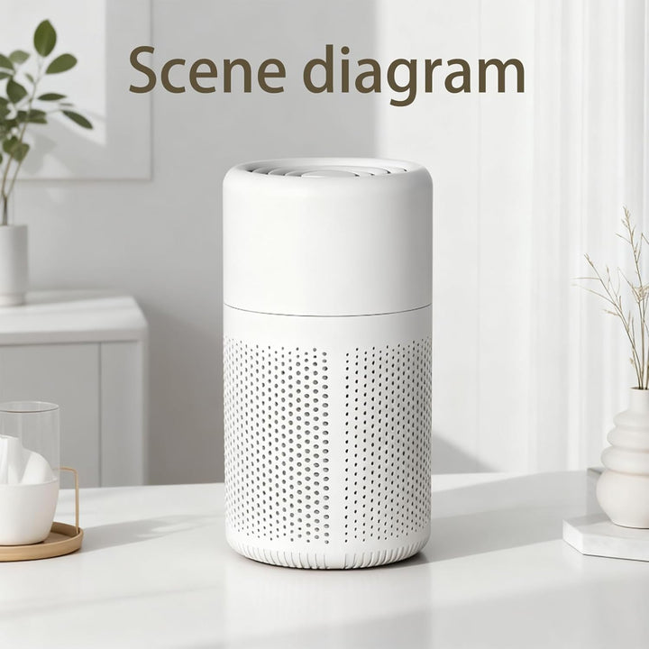 Luftreiniger Allergiker mit HEPA Luftfilter, Mini-Luftreiniger mit Aromatherapie fürs Schlafzimmer,