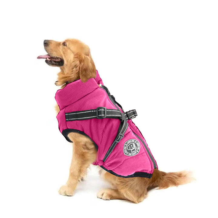 Hundemantel für Kleine Hunde Wasserdicht,Hundemantel mit Geschirr, Winterjacken &amp; Wintermäntel für H