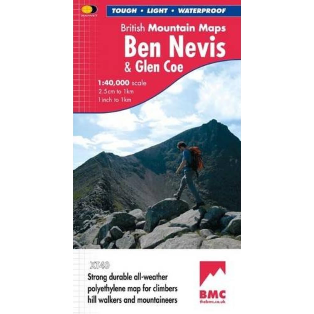 Ben Nevis and Glen Coe (British Mountain Map), Karte