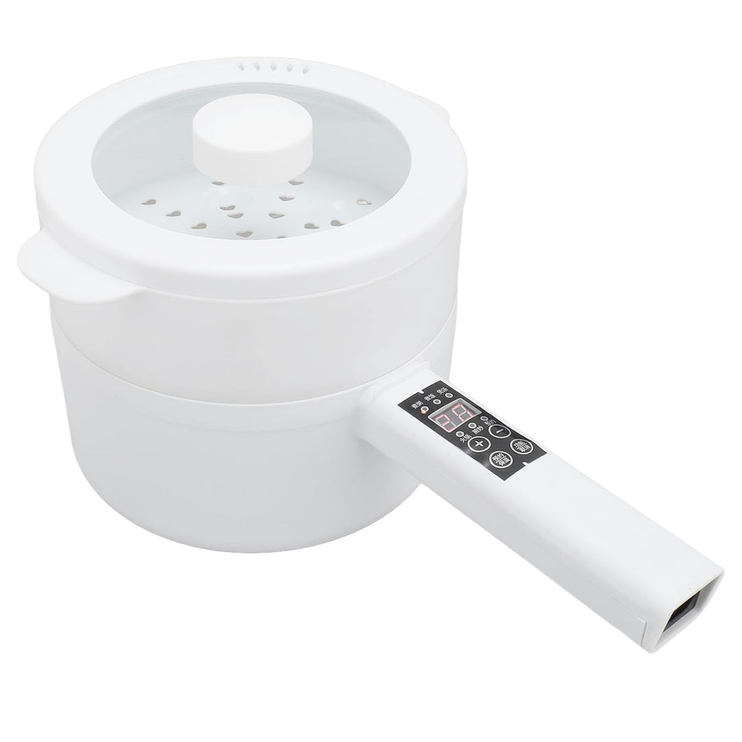 Hot Pot Elektrisch, 600 W, 1,8 L Multifunktions-Nudelkocher Nicht Klebrig Langen Griff Tragbarer Top
