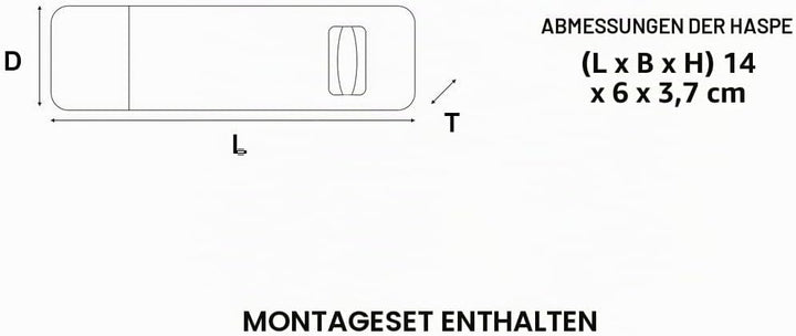 Master Lock 723EURD Türschloss mit Sicherheitsüberfalle für den Aussenbereich, 14 x 6 cm, 14 x 6 cm