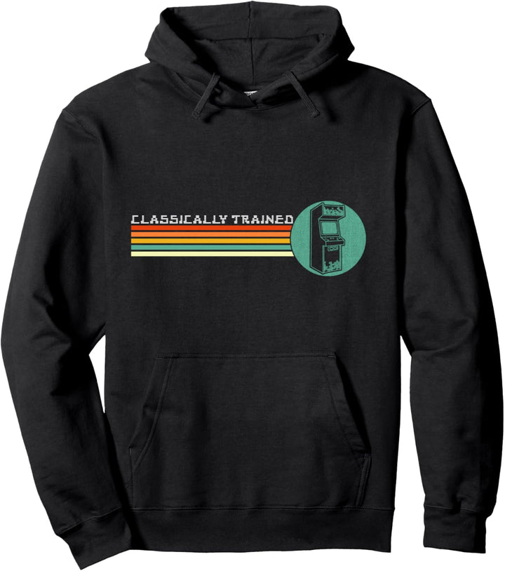 Gamer Classically Trained Vintage Video Games Retro Gaming Pullover Hoodie