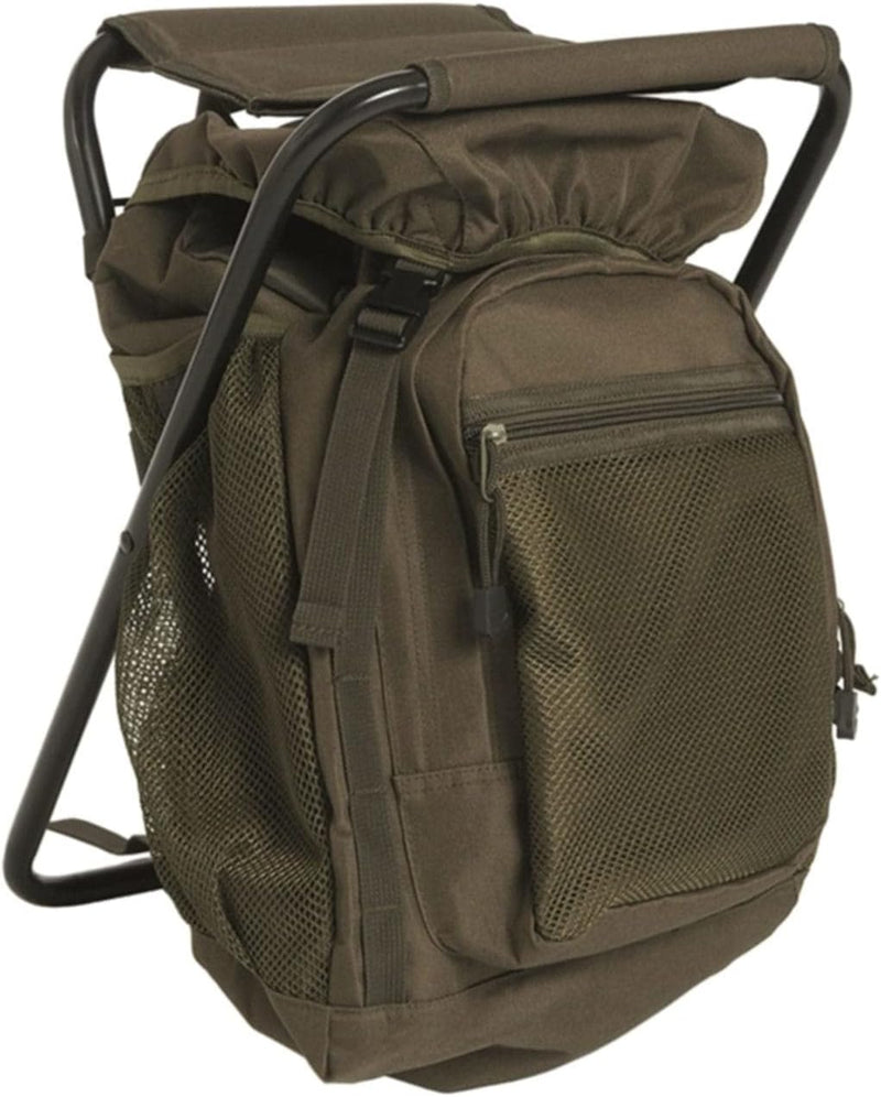 Mil-Tec Ansitzrucksack mit Hocker Oliv, Oliv