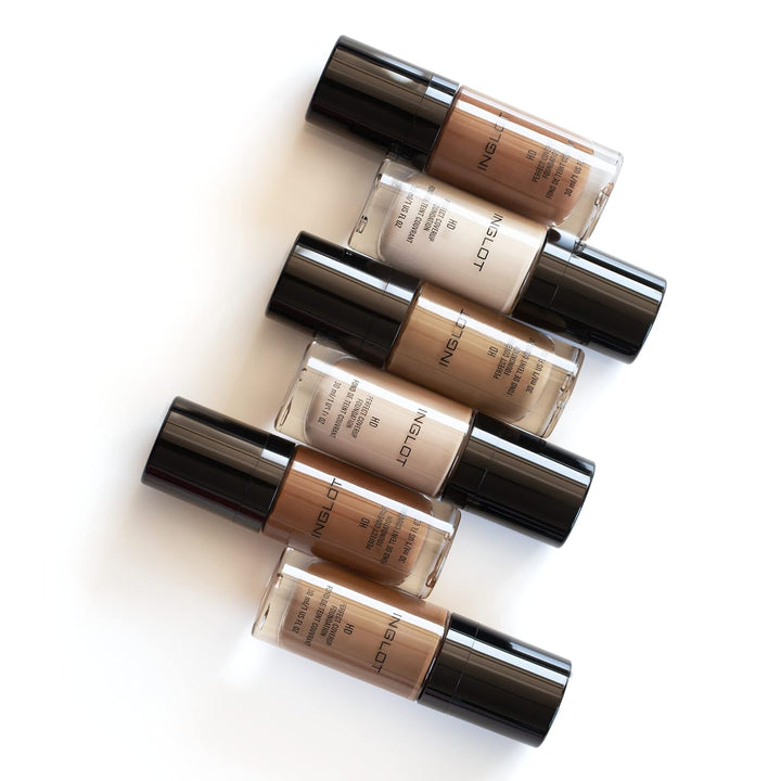 Inglot HD Perfect Coverup Foundation, Für einen langanhaltenden Effekt mit HD Pigmenten, Hypoallerge