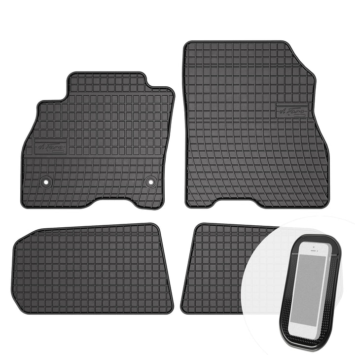 Gummimatten Auto Fussmatten Gummi Automatten Passgenau 4-teilig Set - passend für Nissan Leaf I 2010