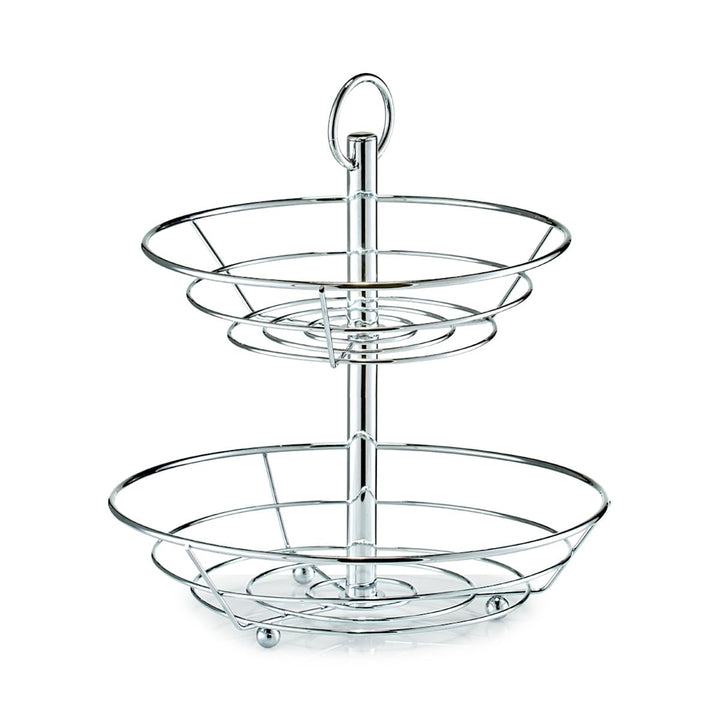Zeller Obstschale, Metall, Silber, 26 x 29 x 35 cm, 27302