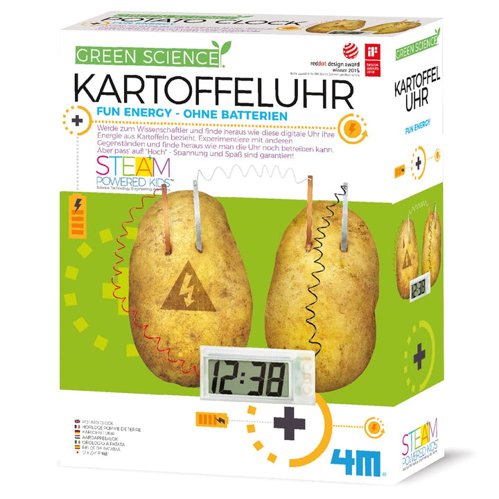 Green Science - Kartoffeluhr - Experimentierkasten 4M Mint