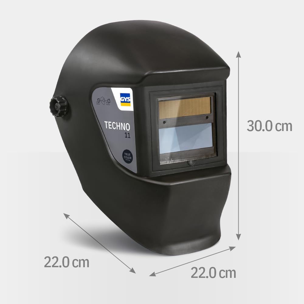 GYS Schweisshelm LCD Techno 11 True Color 064997 Schweisserschutzhelm Schwarz