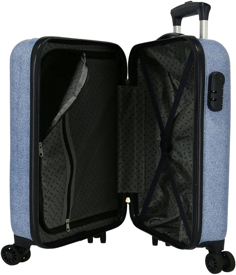 Disney Minnie Make it Rain Bows Kabinentrolley, Blau, 38 x 55 x 20 cm, Hartplastik, seitlicher Kombi