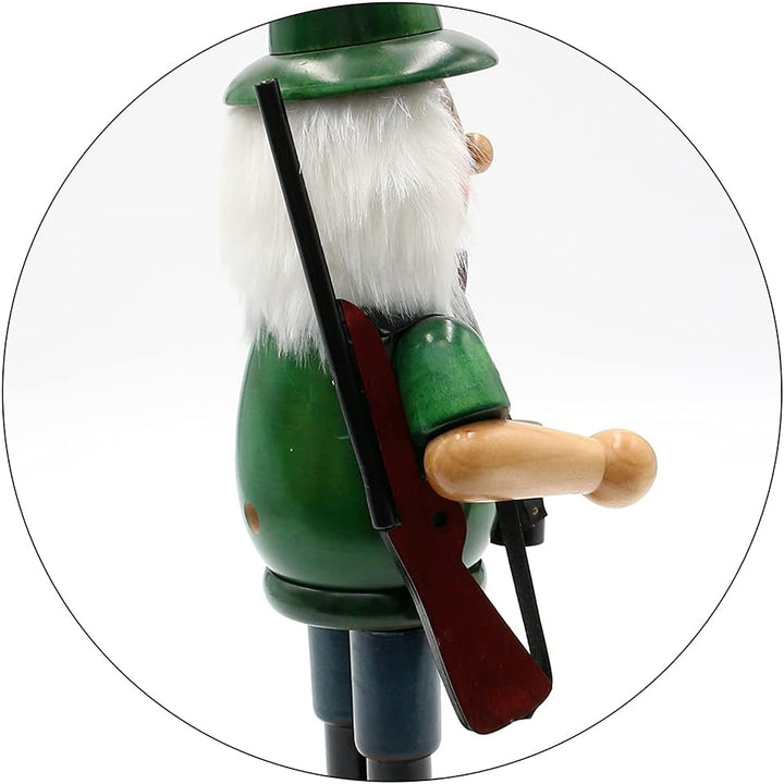 Dekohelden24 Lustiges Räuchermännchen als Jäger, ca. 24 cm, Holz, Jäger