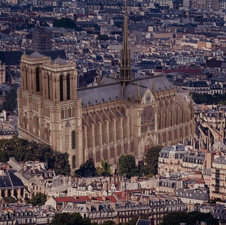 Modellbau Erwachsene - Kathedrale Notre Dame XL | Bausatz Erwachsene | Modelbau 293 Teile | Bausätze