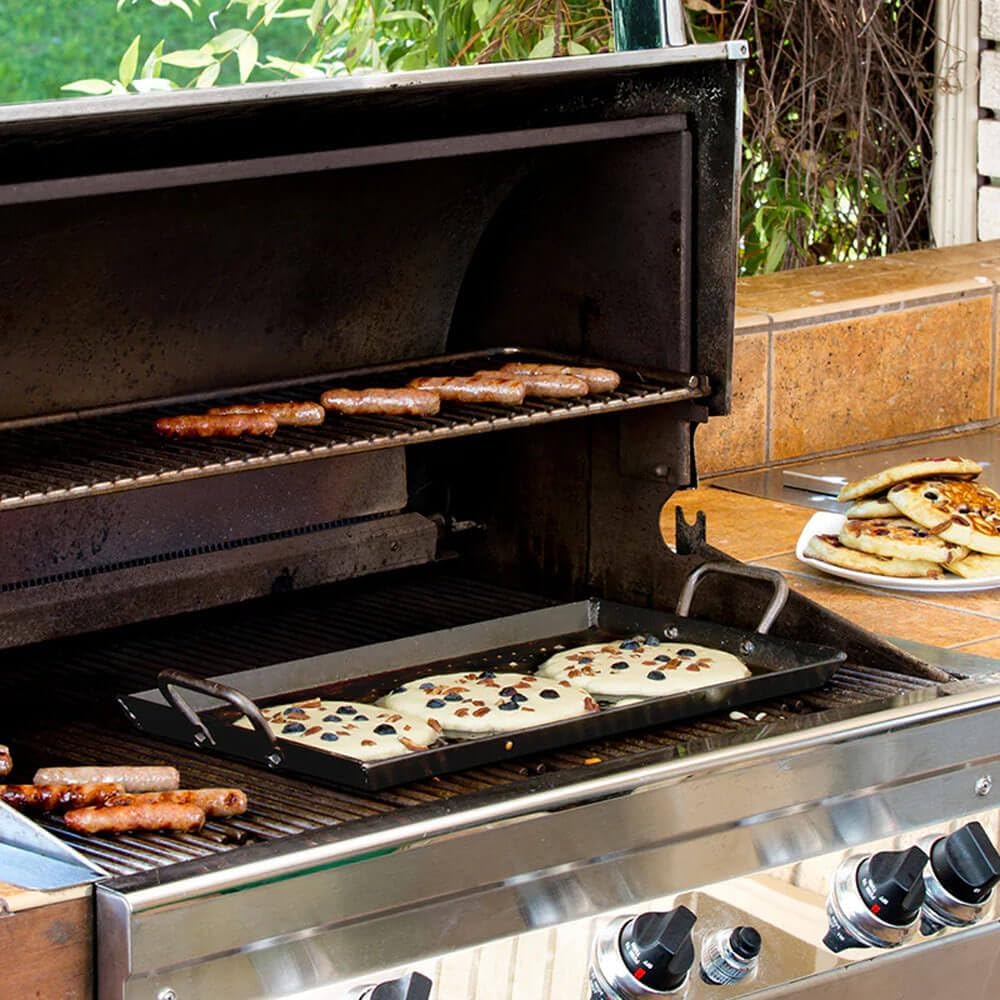 Lodge 45,72 x 25,4 cm/45,7 x 25,4 cm Seasoned Stahl Grillpfanne 45,7 cm Grillplatte, 45,7 cm Grillpl