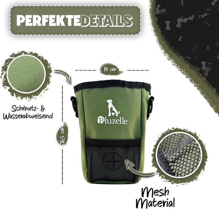 SnackKeeper Multifunktion, Leckerlibeutel Magnetverschluss, Futtertasche 650ml Trockenfutter, Snackb