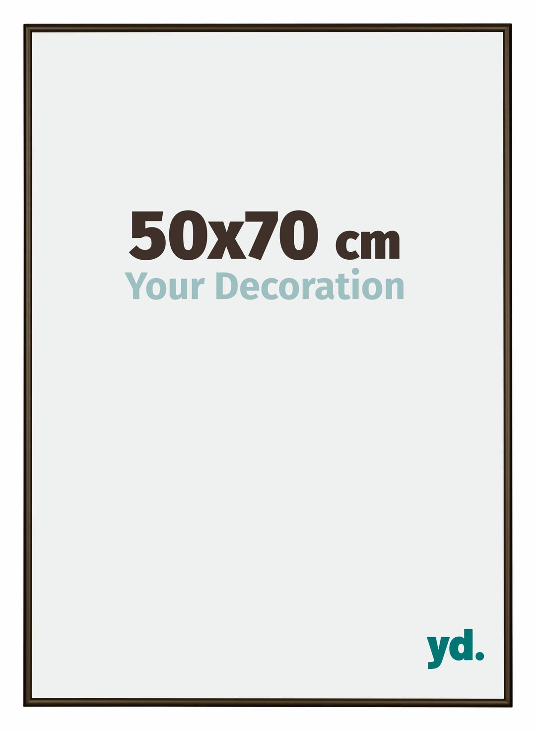 yd. Your Decoration - Bilderrahmen 50x70 cm - Bilderrahmen aus Aluminium mit Acrylglas - Antireflex