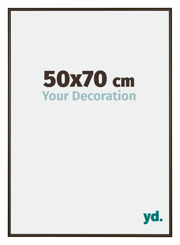 yd. Your Decoration - Bilderrahmen 50x70 cm - Bilderrahmen aus Aluminium mit Acrylglas - Antireflex