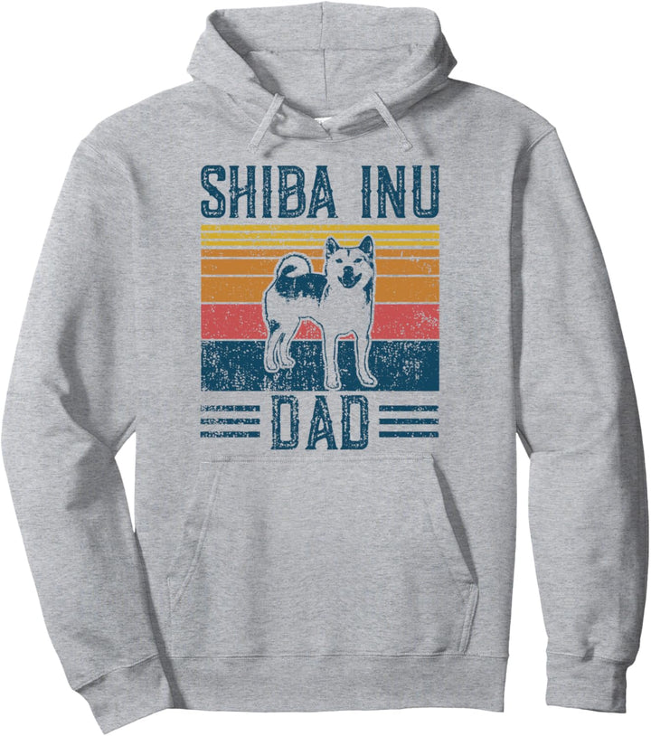 Hund | Crypto Doge Papa - Vintage Shiba Inu Dad Pullover Hoodie