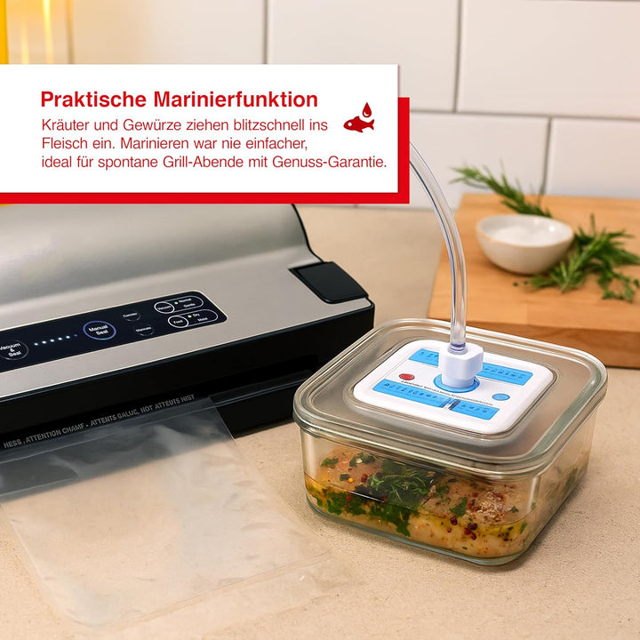 Solis Vakuumiergerät Vac Prestige 575 - Einschweissgerät für Lebensmittel - Vakuumierer/Folienschwei