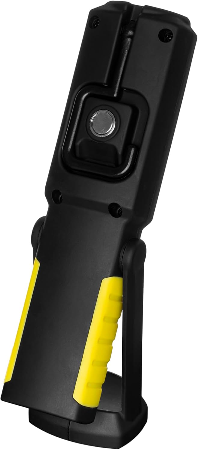 KEL Werkstattlampe - LED Arbeitsleuchte Akku, Inspektionsleuchte, Leistungsstarke 3x LED Taschenlamp