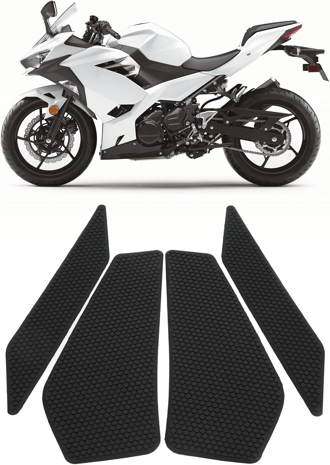 Leapiture Motorrad Gas Tank Traktion Pad Seitliche Kraftstoff-Kniegriffe Aufkleber Anti-Rutsch-Aufkl