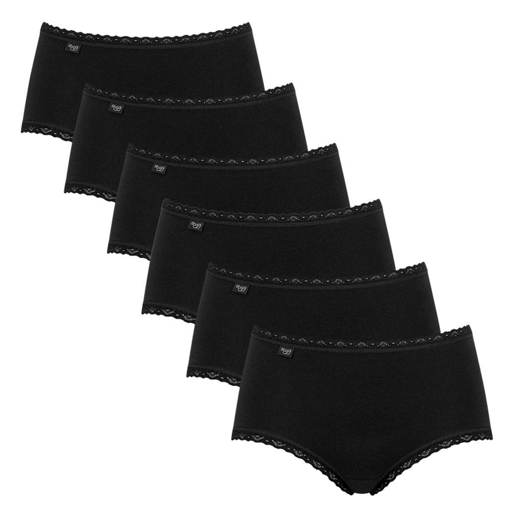 Sloggi Damen Slip (3er Pack) 3-Pack Slip 48 6 X Schwarz, 3-Pack Slip 48 6 X Schwarz