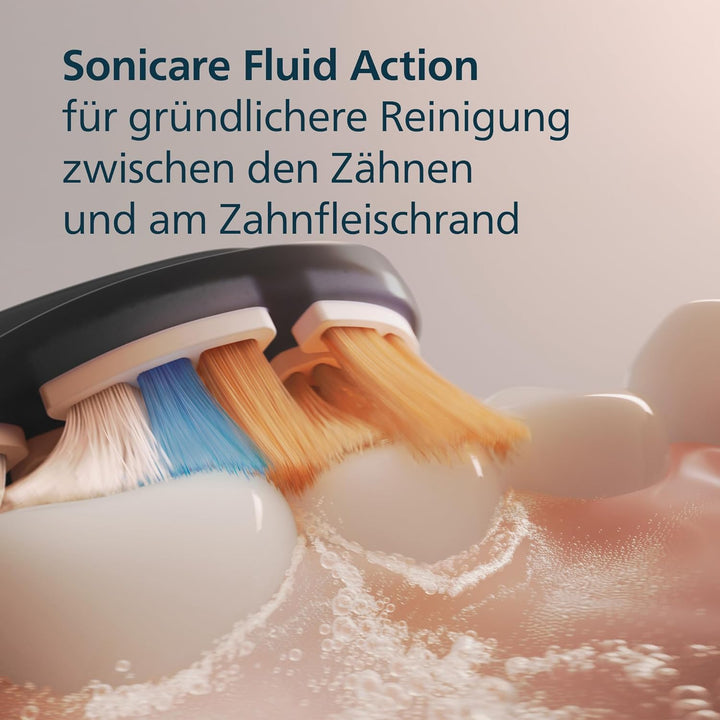 Philips Sonicare A3 Premium All-in-One, Original Ersatzbürstenköpfe, Schwarz, 4er-Pack, HX9094/88 Ne