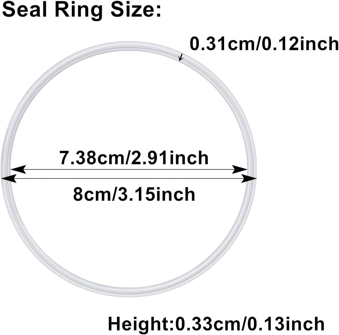 6 Stück Siegelring, Mixer Ersatzteile Neue Ersatzdichtungen Gummidichtring Weisser O-Ring Flexible T