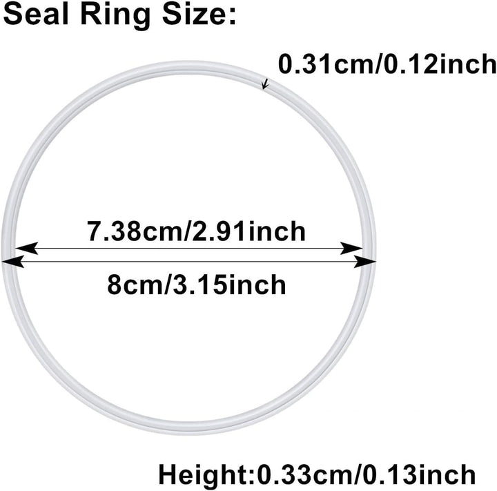 6 Stück Siegelring, Mixer Ersatzteile Neue Ersatzdichtungen Gummidichtring Weisser O-Ring Flexible T