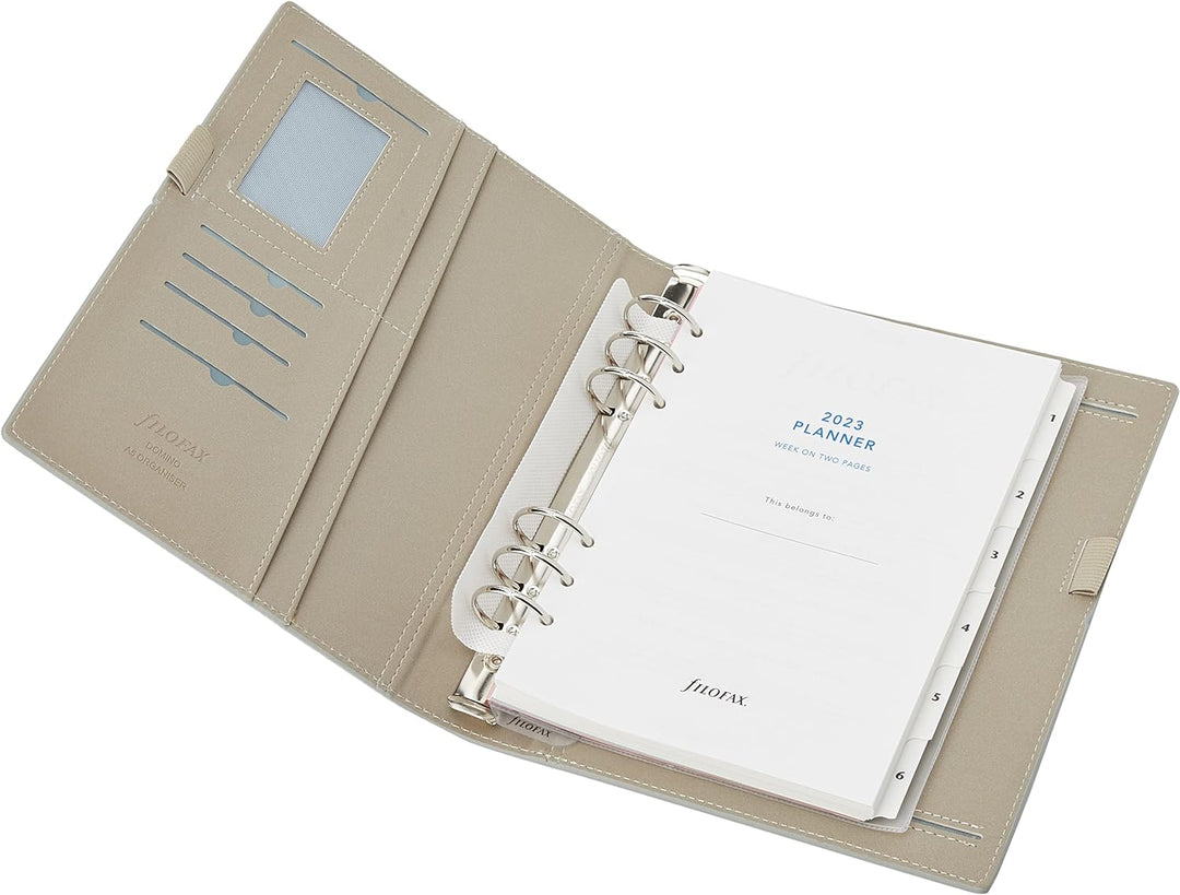 Filofax Domino Terminplaner, A5, Grau 22-022613 Grey, Grey