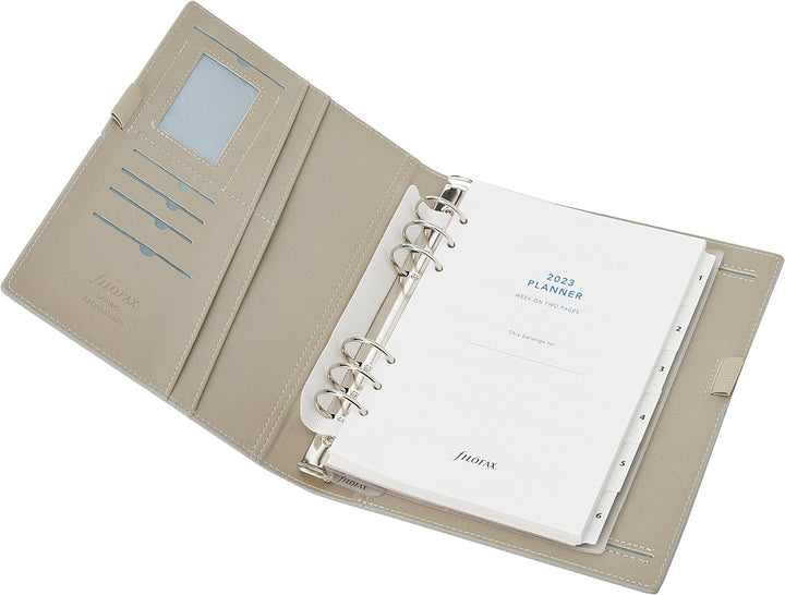 Filofax Domino Terminplaner, A5, Grau 22-022613 Grey, Grey