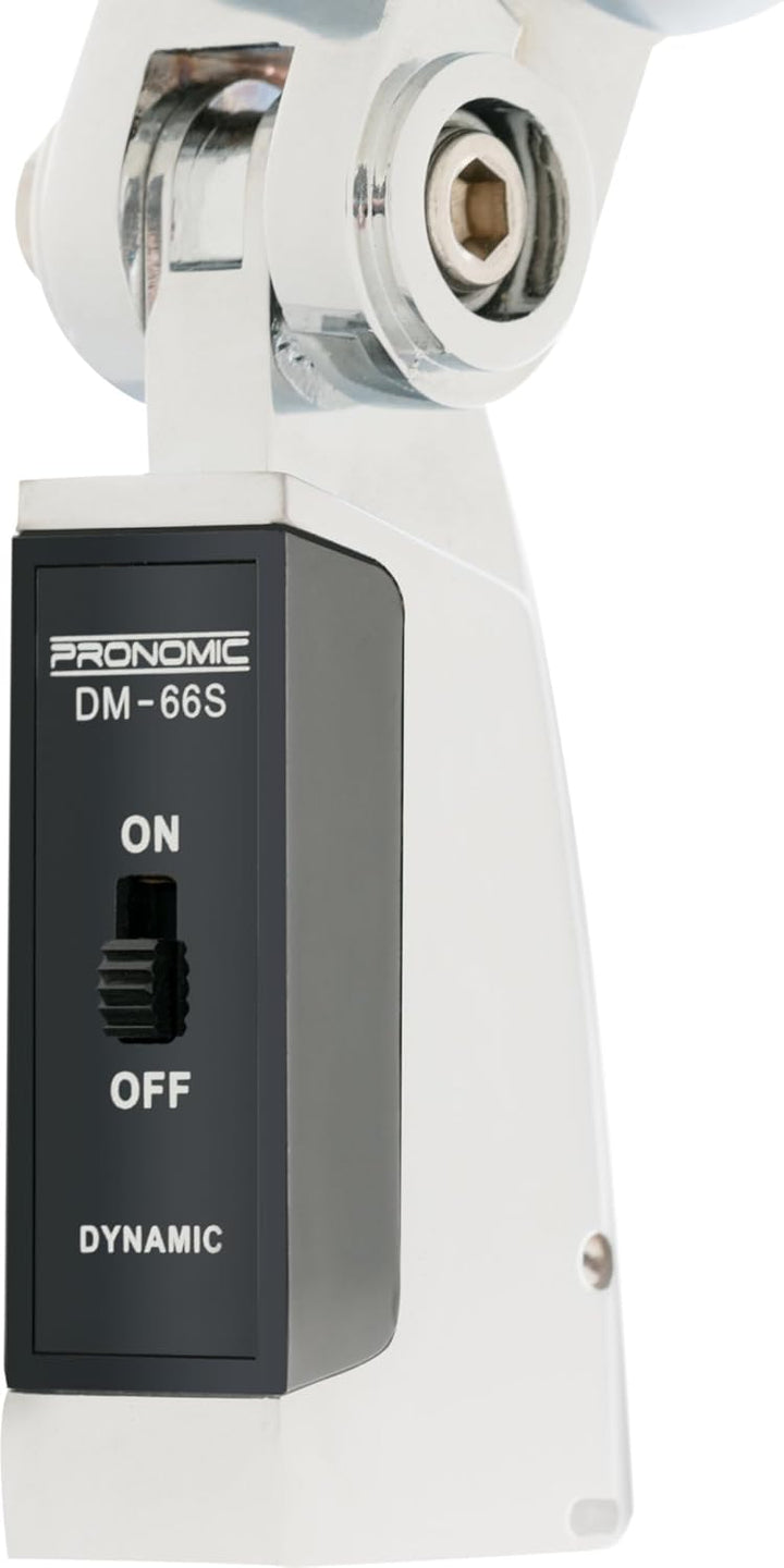 Pronomic DM-66S Mikrofon Dynamisches Vintage Gesangsmikrofon Retro Vocal Mikrofon (Frequenzgang: 50-