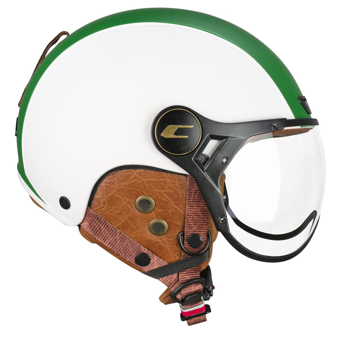 CGM Unisex – Erwachsene EBI skihelm, Weiss Grün Rot Matt, L (59cm)