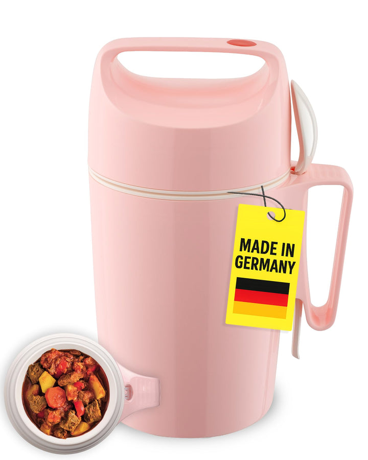 ROTPUNKT Thermobehälter für Essen 850 ml inkl. Löffel – Thermo Lunchbox Heiss & Kalt I Made in Germa