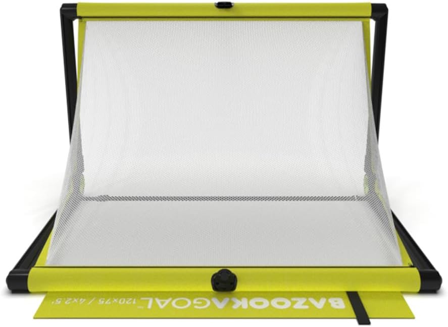 BazookaGoal Original Solid Frame Pop-Up-Tor - Zusammenklappbares Mini-Fussballtor für Kinder und Erw