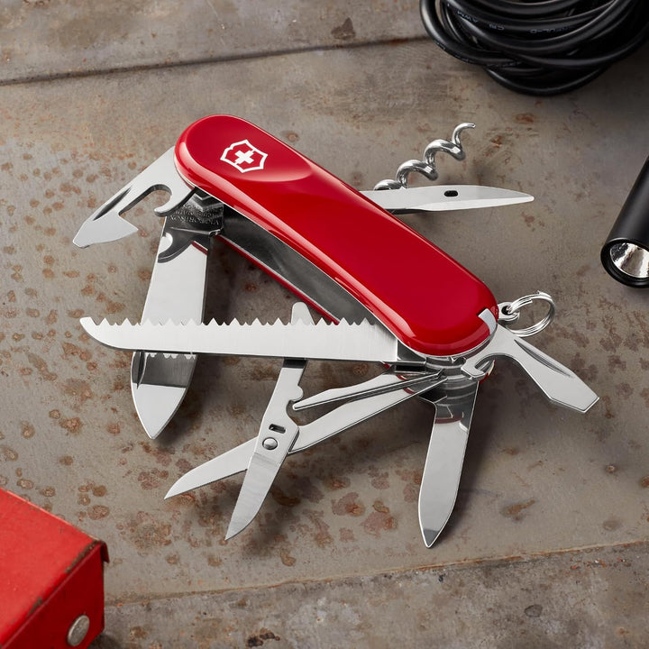 Victorinox Schweizer Taschenmesser, Evolution S17, Multitool, Swiss Army Knife, 15 Funktionen, Fests