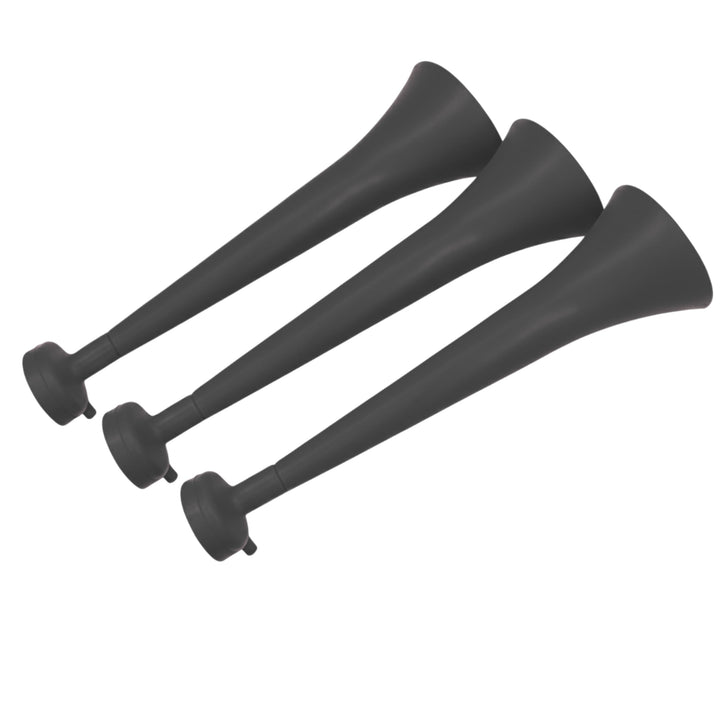 3er-Pack Vuvuzelas aus Widerstandsfähigem Kunststoff | Animationstrompeten für Fussball, Sportverans