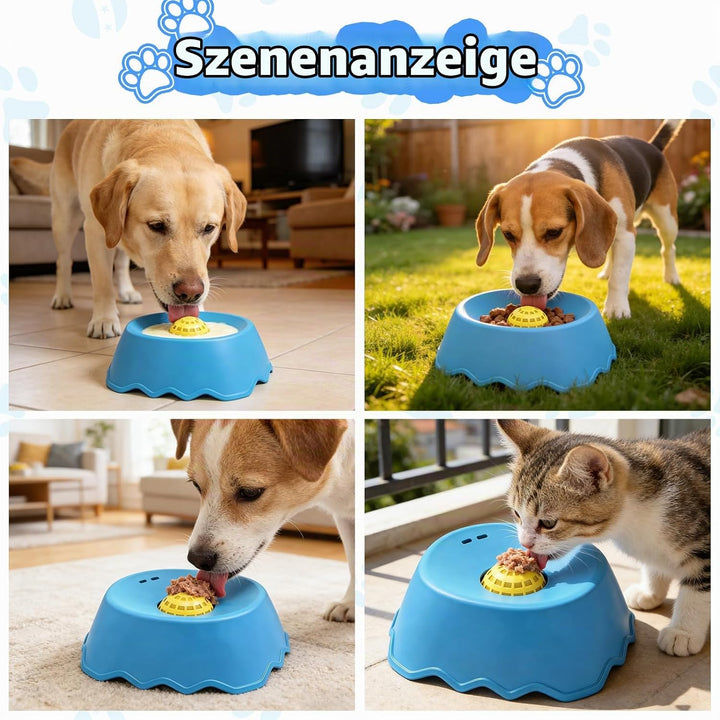 Hundelickspielzeug, Weichgummi Lick Bowl Für Hunde, 360° rutschfest und Kippsicher Schleckball Hund