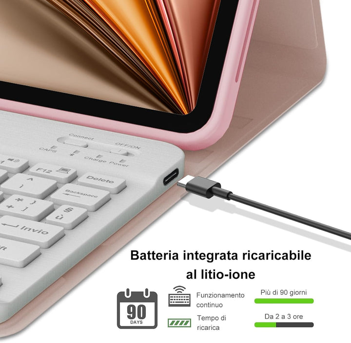 FOGARI Für iPad Air 11/5/4. Generation und iPad Pro 11 Tastaturabdeckung | Abnehmbare Bluetooth-Tast