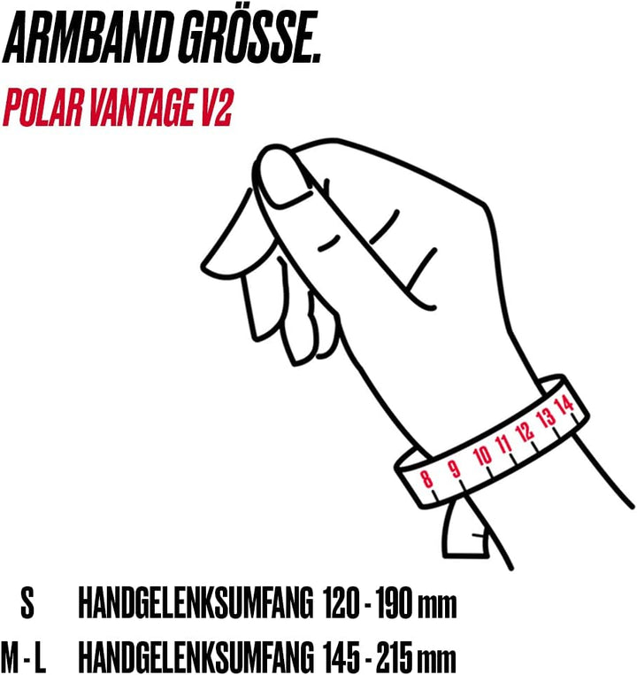 Polar Vantage V2 – Premium Multisportuhr GPS Smartwatch – Pulsmessung am Handgelenk für Laufen, Schw