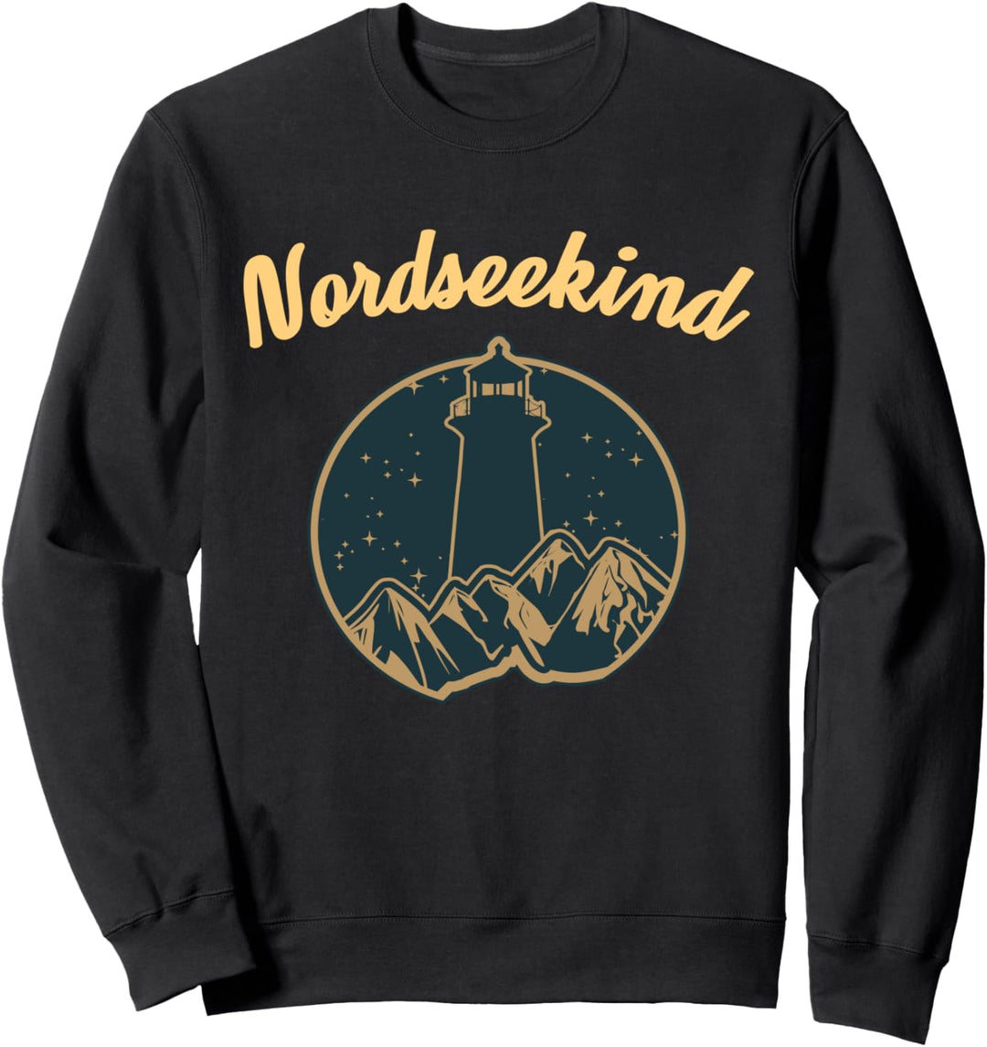 Nordseekind Küste Norddeutschland Geschenk Leuchtturm Sweatshirt