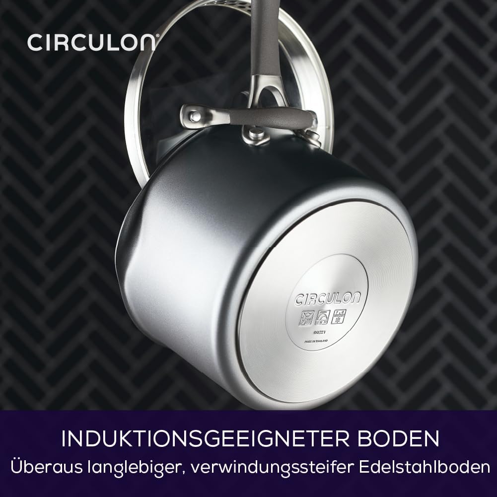 Circulon Scratch Defense Saucentopf-Set - Induktions-Saucenpfannen-Set mit Antihaftbeschichtung und