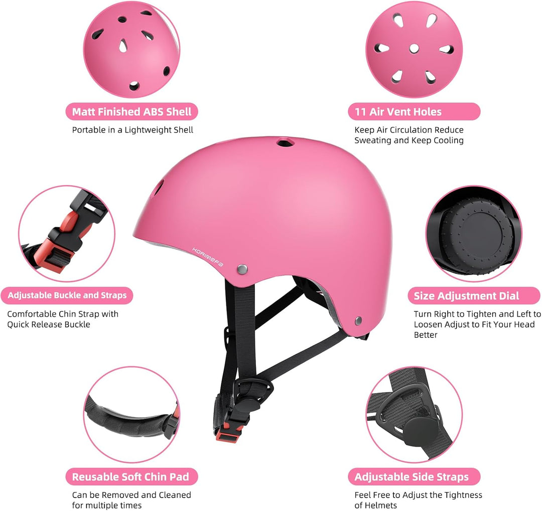 KORIMEFA Kinder Fahrradhelm Kinderhelm Skaterhelm Verstellbar für 3 Jahre Junge CE-Zertifizierung fü