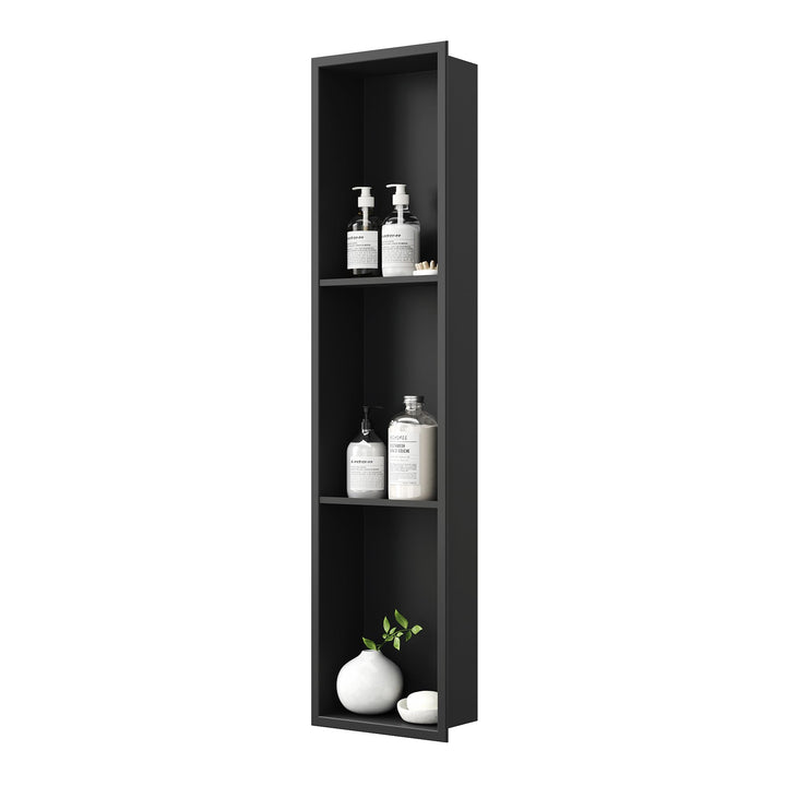 Neodrain Wandnische Dusche Edelstahl Dreifach-Duschnische Wandnische Lagerung für Badezimmer 90x20 c