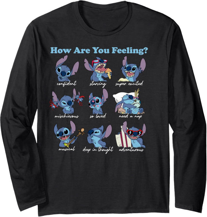 Disney Lilo & Stitch How Are You Feeling Langarmshirt