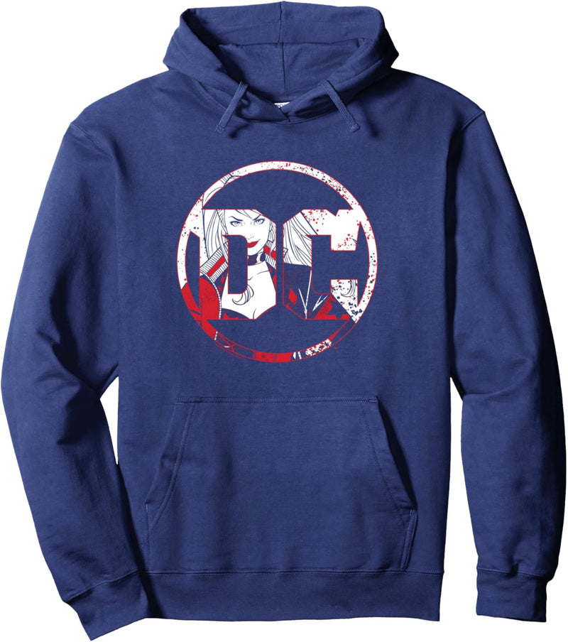 Batman Harley Quinn DC Logo Pullover Hoodie