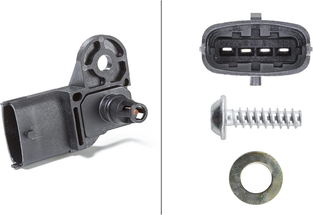 HELLA 6PP 009 400-311 Sensor, Saugrohrdruck - 5V