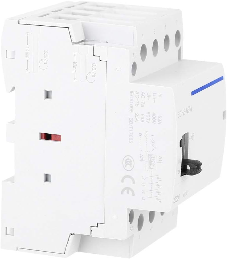 Haushalts-AC-Schütz, BCH8-63M 230 V 4P 63A Ultra-Energieeinsparung für die Haushaltsindustrie mit ma