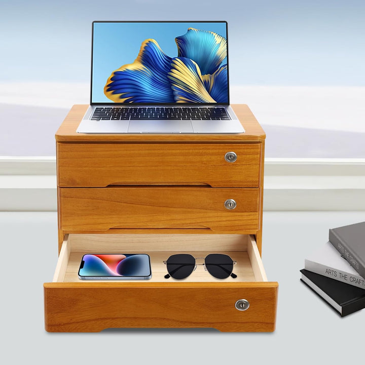 Schreibtisch Aufbewahrung Organizer Schubladen Regal Aufbewahrungsschrank Schubladenschrank aus Holz
