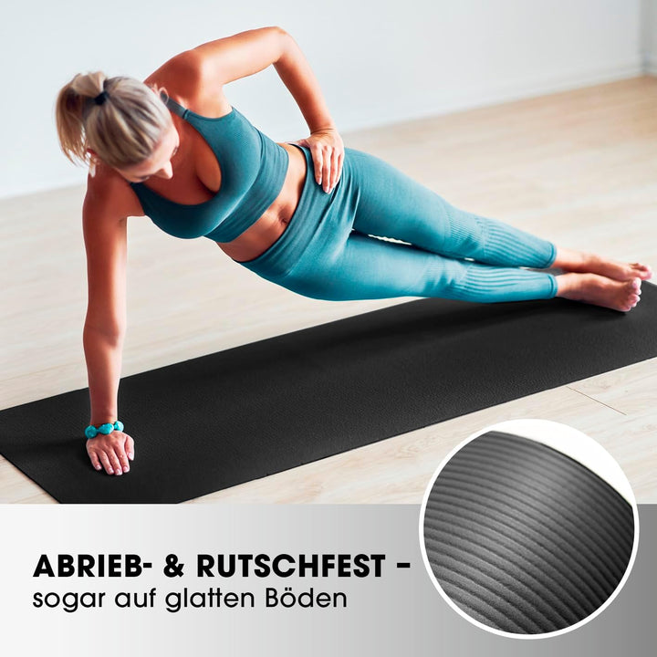 #DoYourFitness Fitnessmatte rutschfest | 183x61cm oder XXL 190x100cm | 0,8-2cm hoch | Gelenkschonend