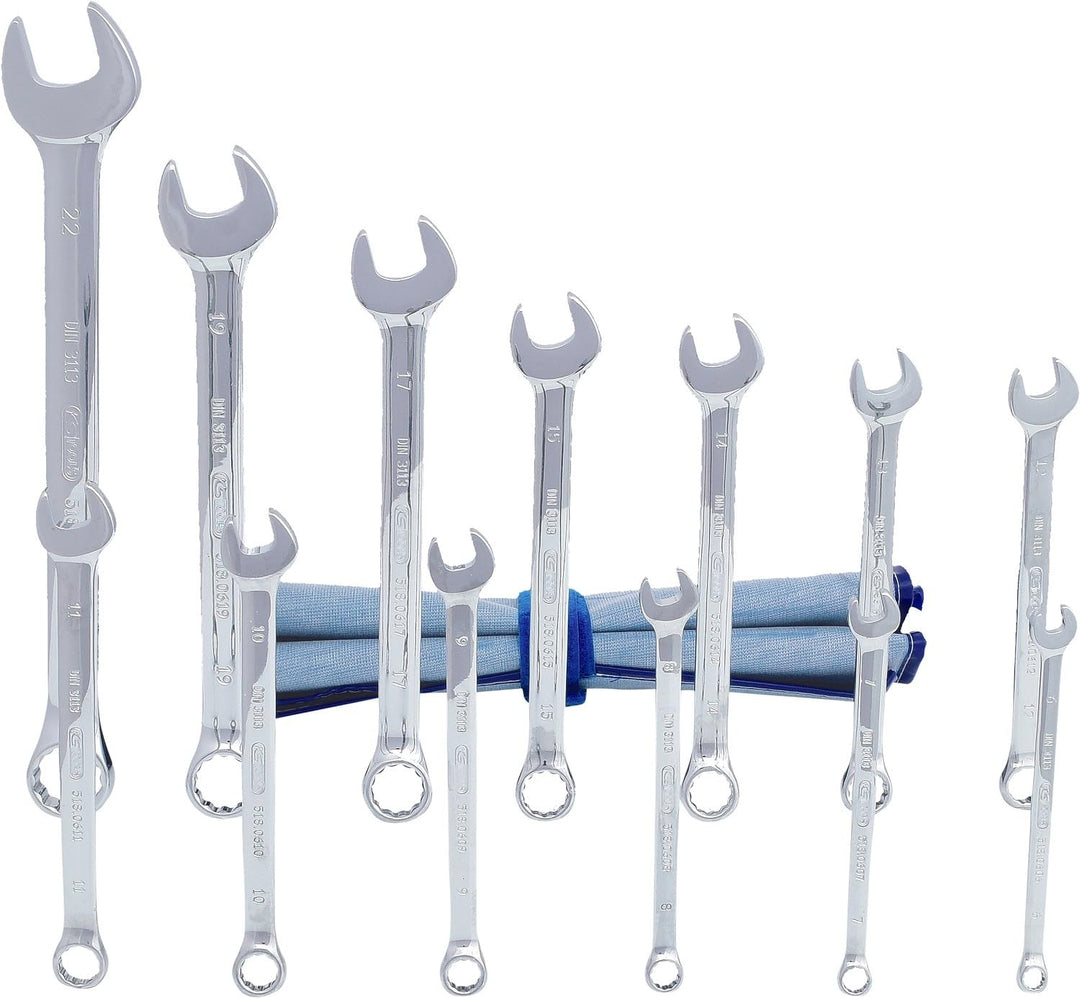 KS Tools 518.0643 CHROMEplus Ringmaulschlüssel-Satz, abgewinkelt, 13-tlg.